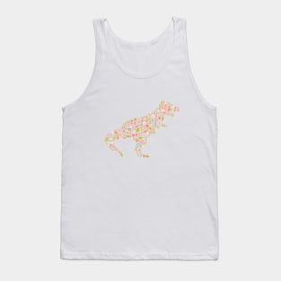 Floral T-Rex Tank Top